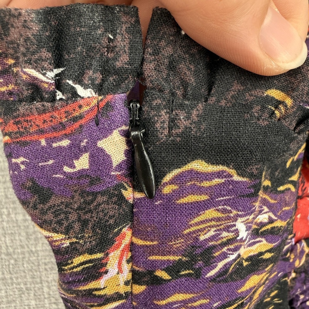 Free People Dress Womens 4 Black Flamingo Tropical Linen Maxi Strappy Open‎ Back - Picture 10 of 15